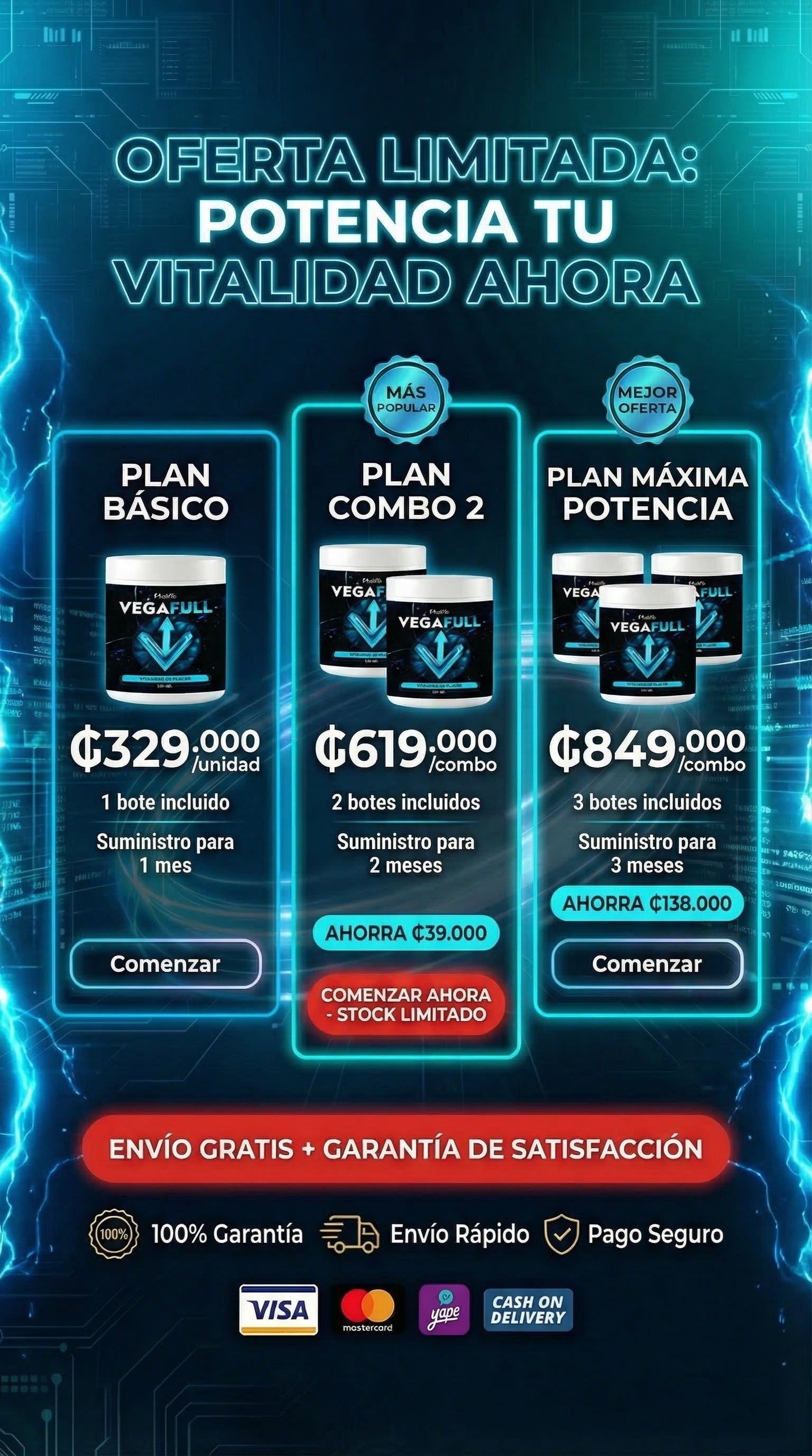 VEGAFULL Vitalidad Masculina – Energía, Rendimiento y Potencia Natural