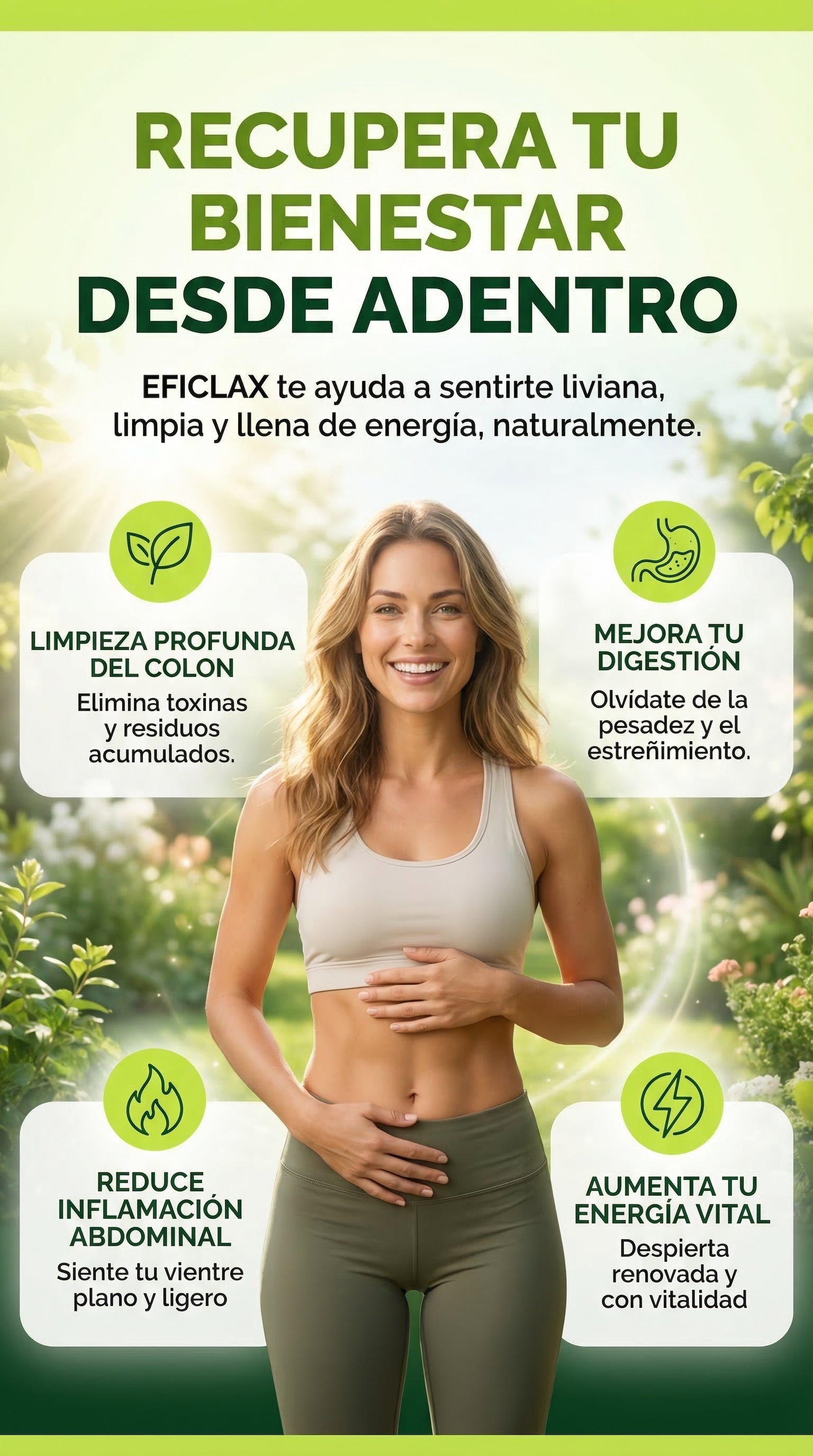 EFICLAX Detox Natural – Limpieza de Colon, Desinflama y Mejora tu Digestión