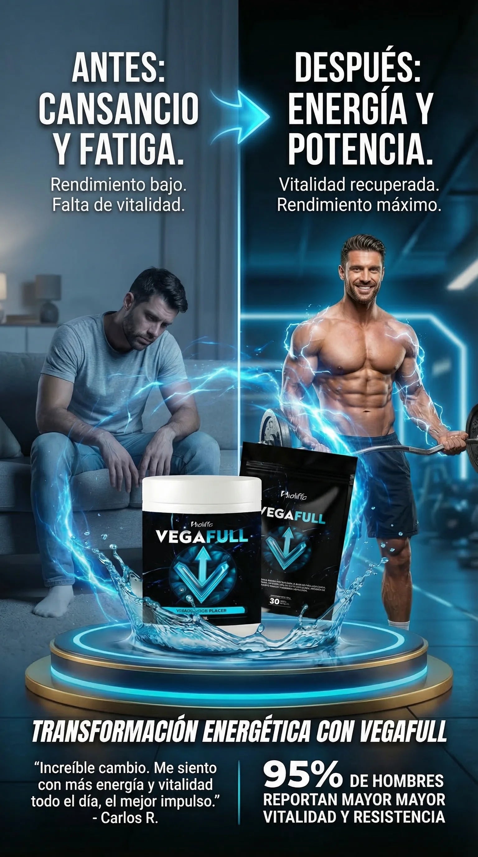 VEGAFULL Vitalidad Masculina – Energía, Rendimiento y Potencia Natural