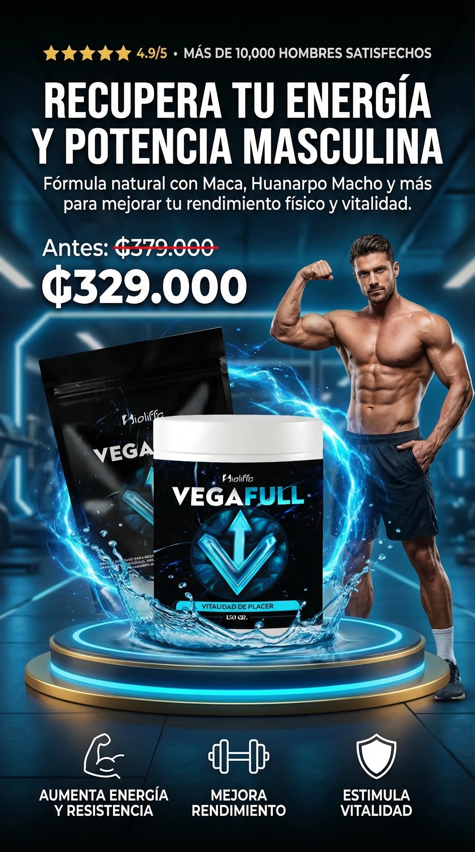 VEGAFULL Vitalidad Masculina – Energía, Rendimiento y Potencia Natural
