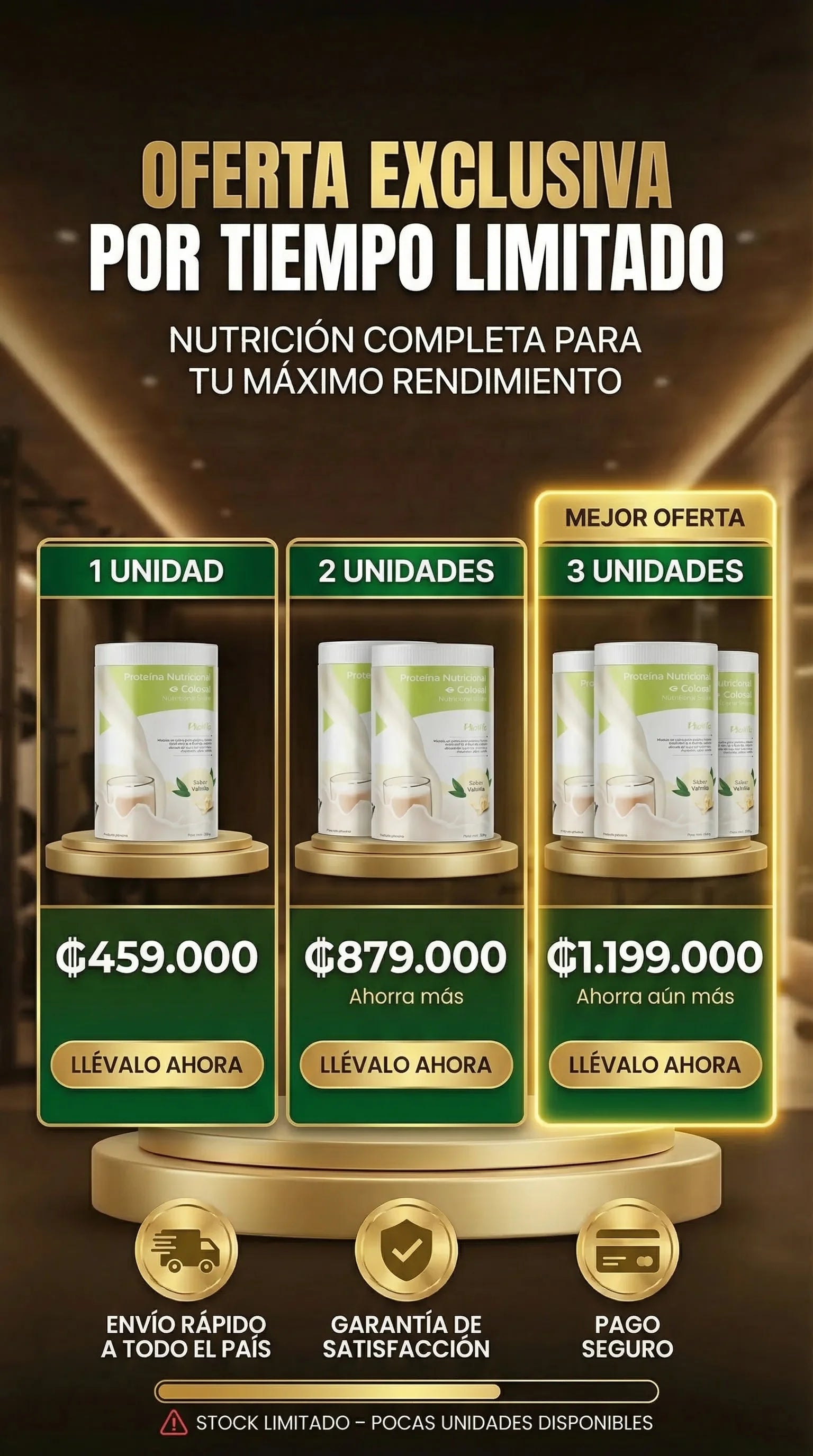 TRANSFORMA TU CUERPO Y ENERGÍA CON PROTEÍNA COLOSAL